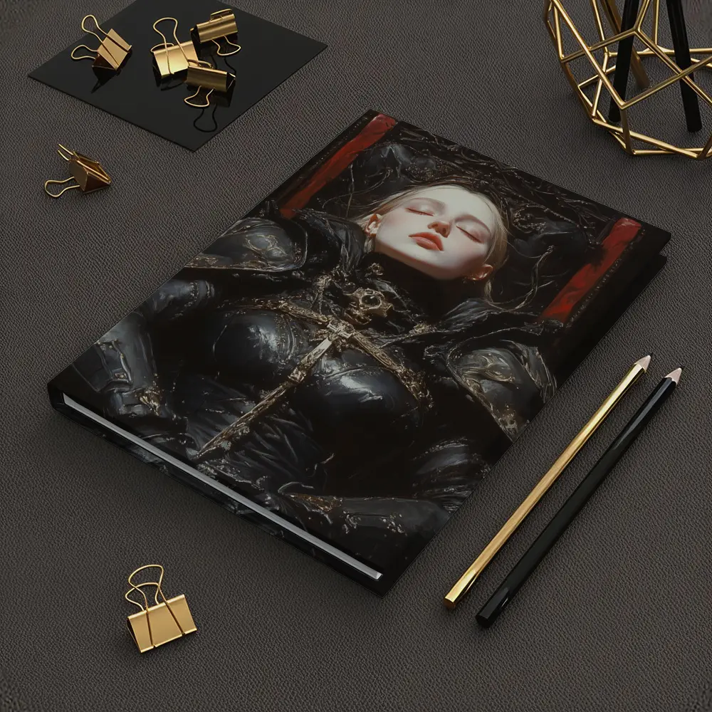 Dark Queen Armor Throne Fantasy Art – Notebooks