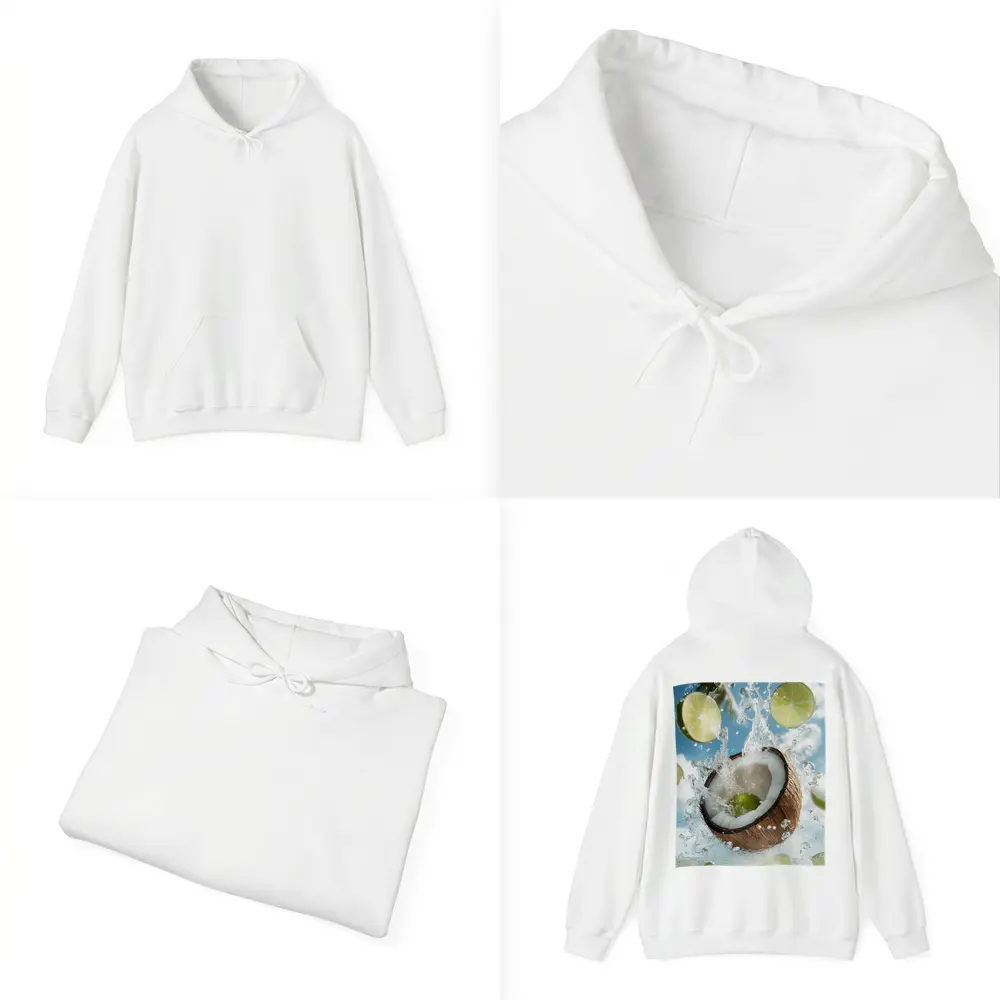 Coconut and Lime Water Splash Sky – Hoodies