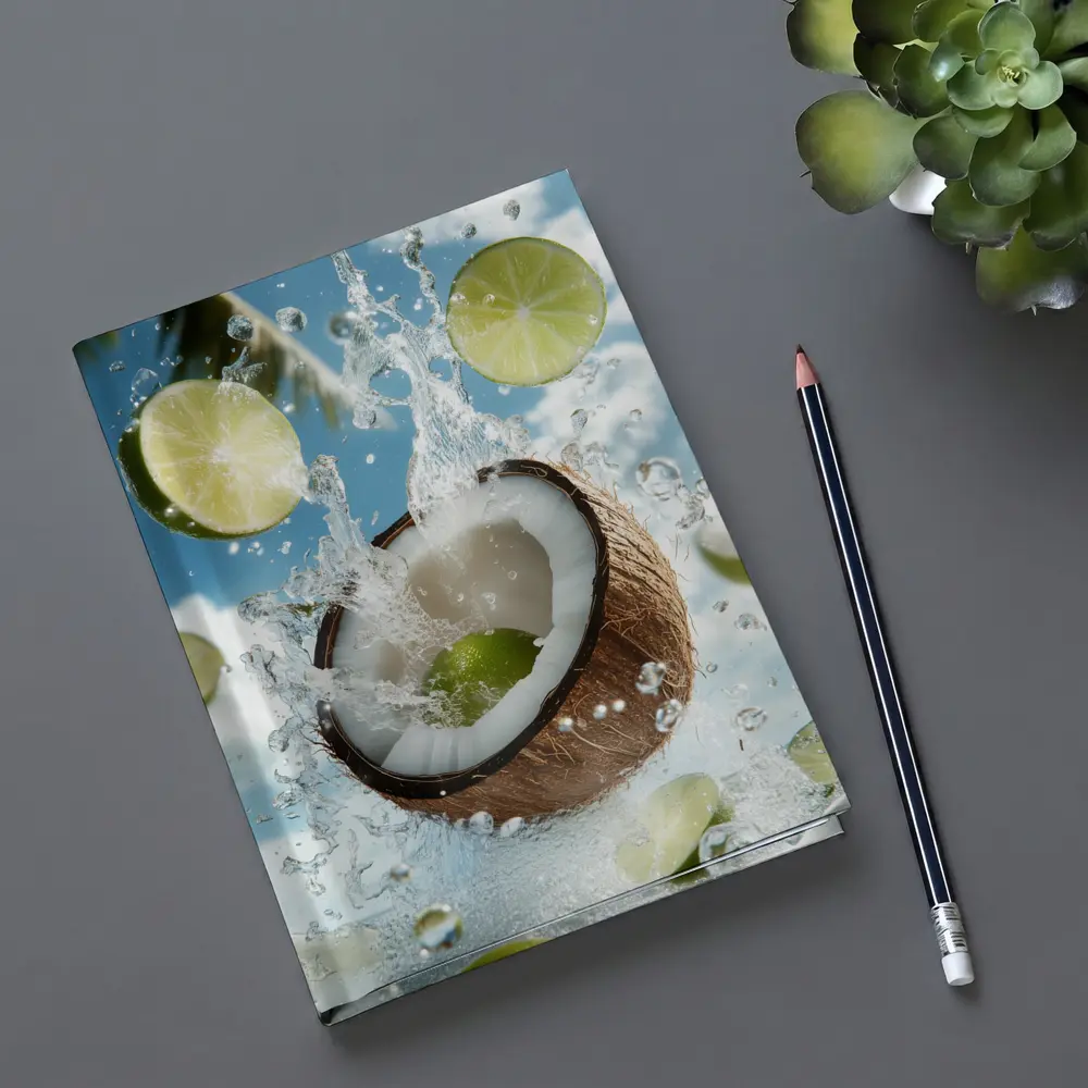 Coconut and Lime Water Splash Sky – Notebooks
