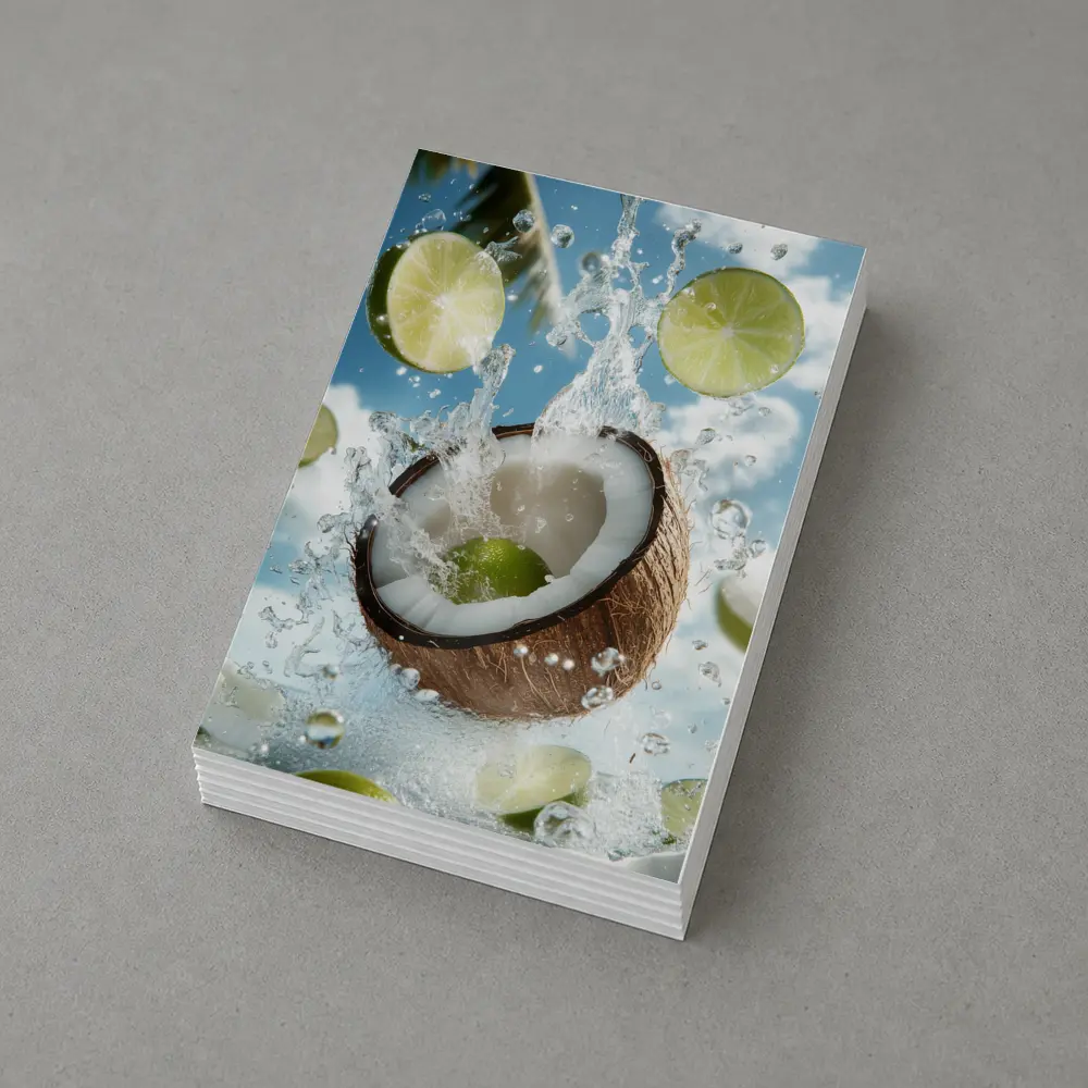 Coconut and Lime Water Splash Sky – Postcards
