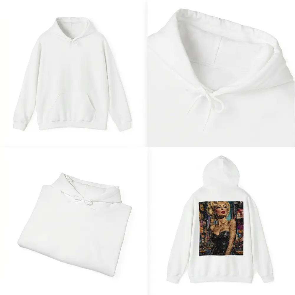 Marilyn Monroe Glitter Art New York City – Hoodies