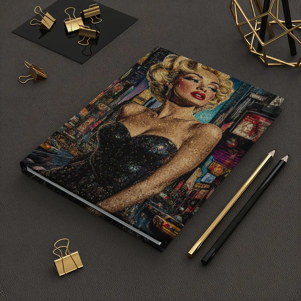 Marilyn Monroe Glitter Art New York City – Notebooks