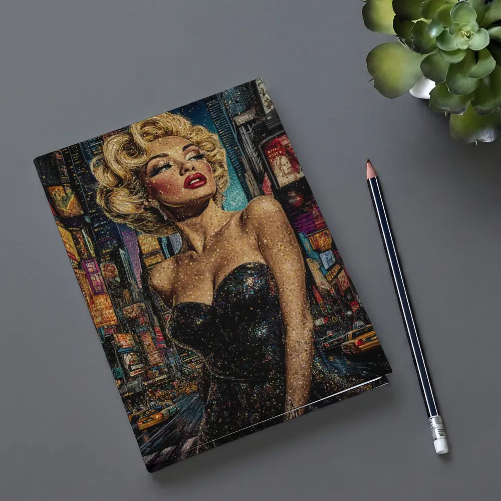 Marilyn Monroe Glitter Art New York City – Notebooks