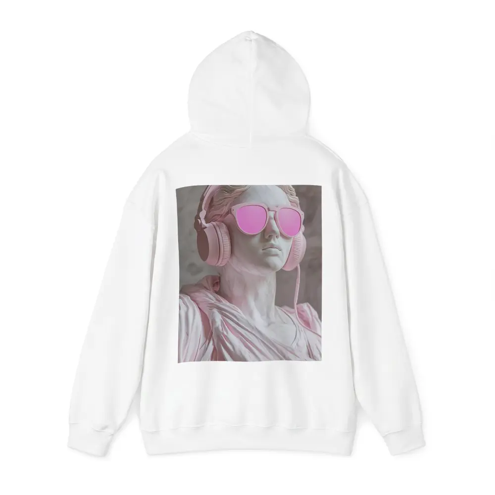 Greek Marble Statue Pink Headphones Sunglasses – Hoodies