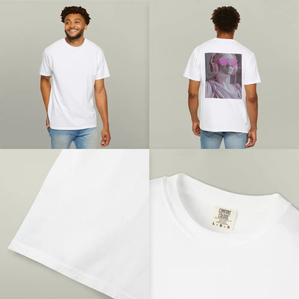 Greek Marble Statue Pink Headphones Sunglasses – T-Shirts