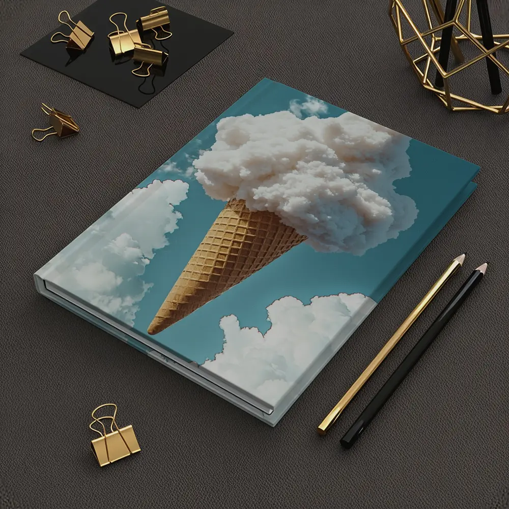 Cloud Ice Cream Cone Blue Sky – Notebooks