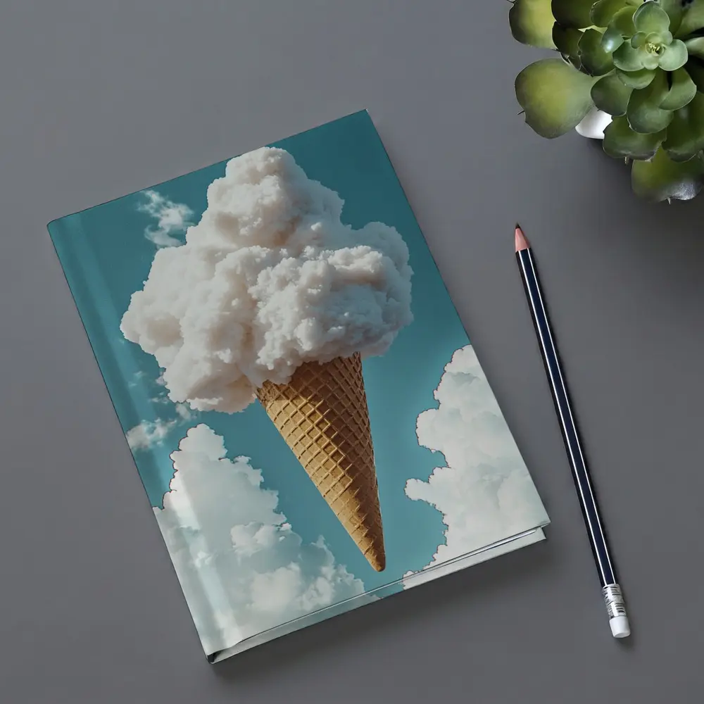 Cloud Ice Cream Cone Blue Sky – Notebooks