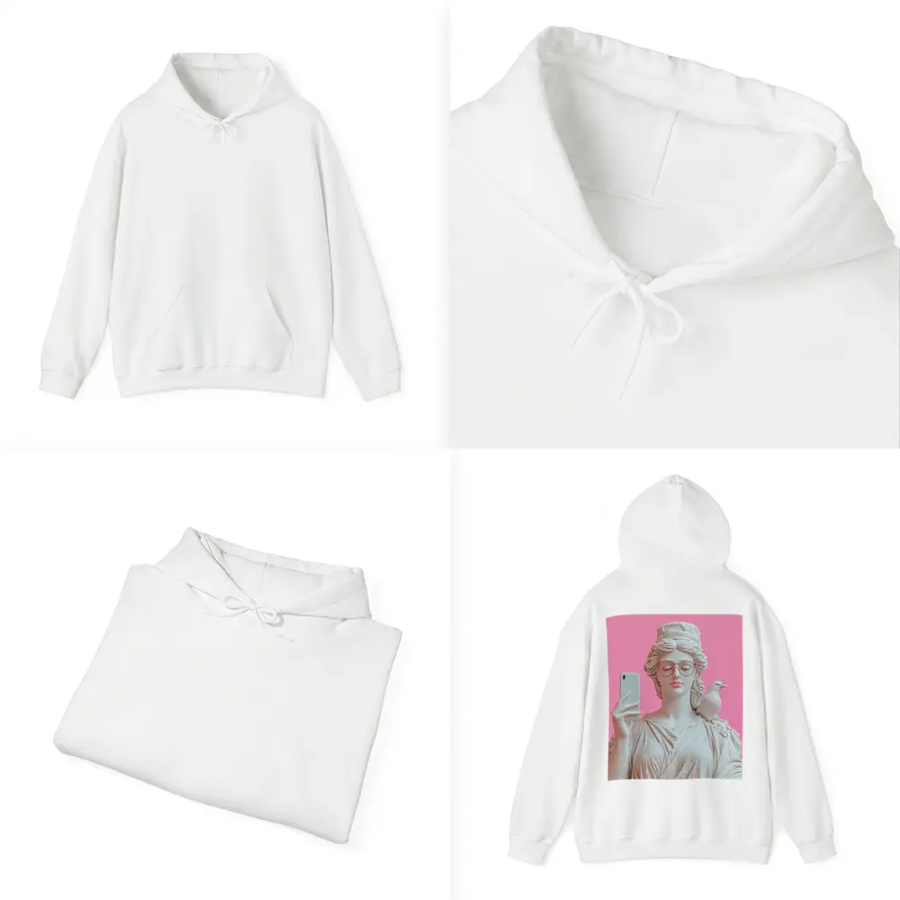 Greek Goddess Selfie Pink Pop Art – Hoodies