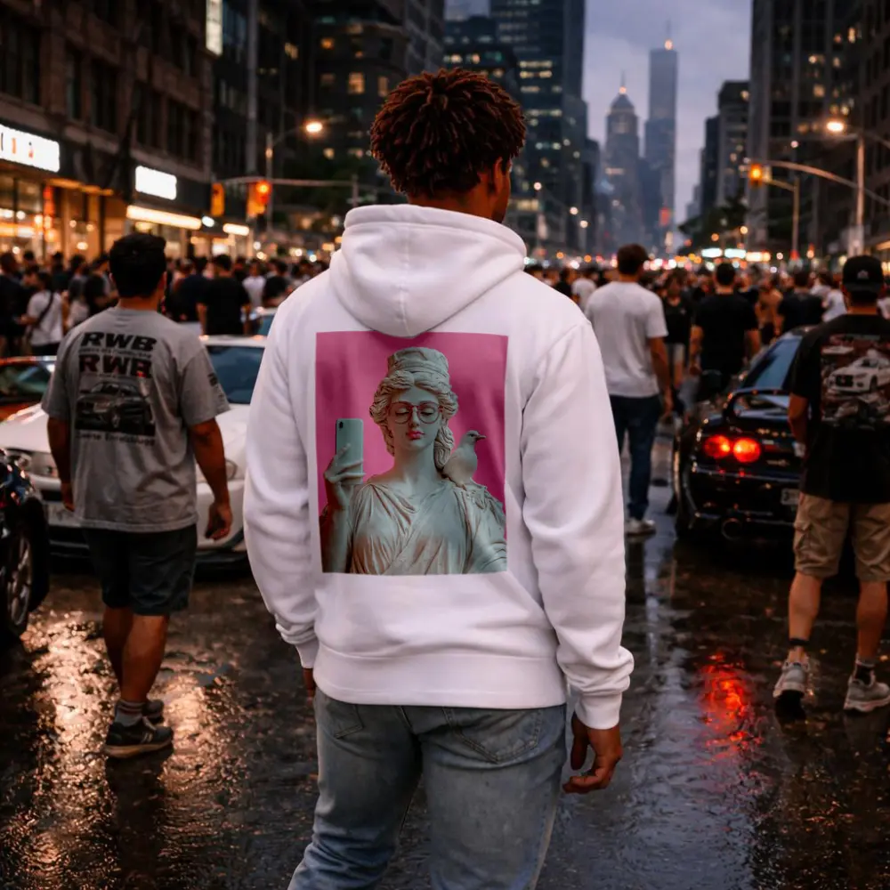 Greek Goddess Selfie Pink Pop Art – Hoodies