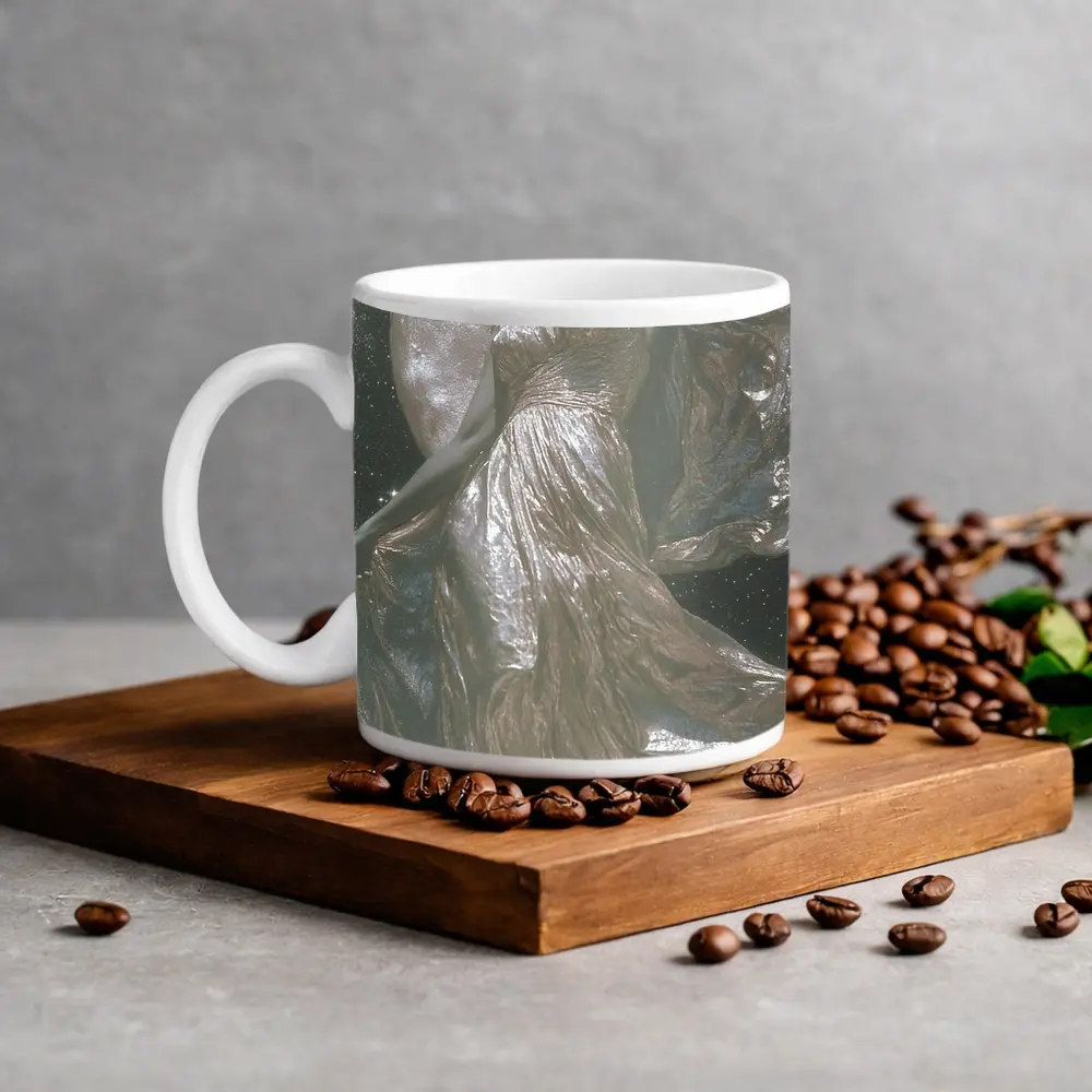 Silver Moon Goddess Dancing Starry Night Sky – Mugs