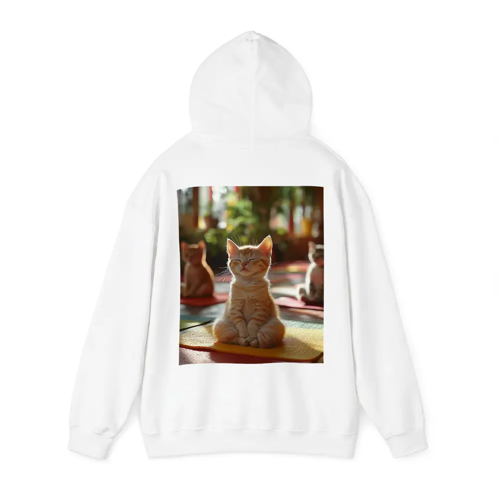 Meditating Kitten Yoga Studio Colorful Mats – Hoodies