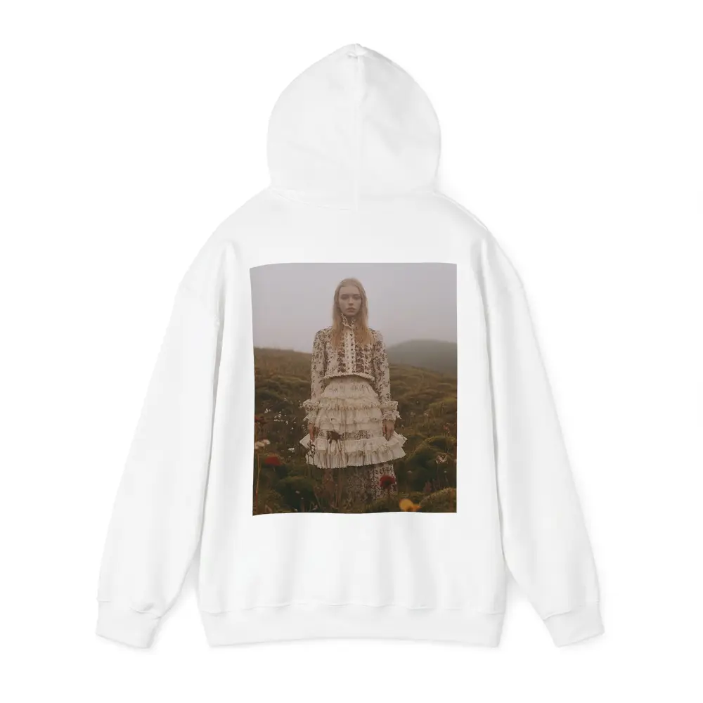 Boho Floral Dress Woman Misty Highland Field – Hoodies