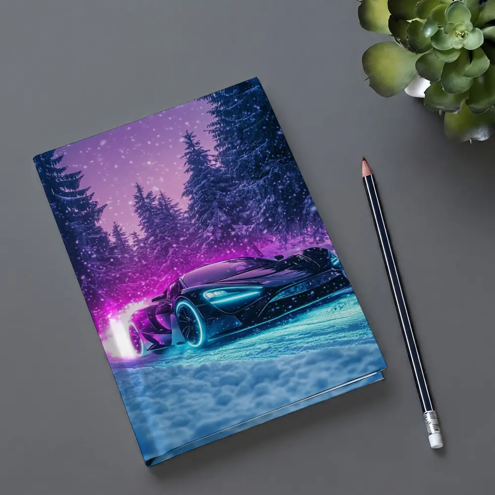 McLaren Senna Neon Glow Snowy Forest – Notebooks