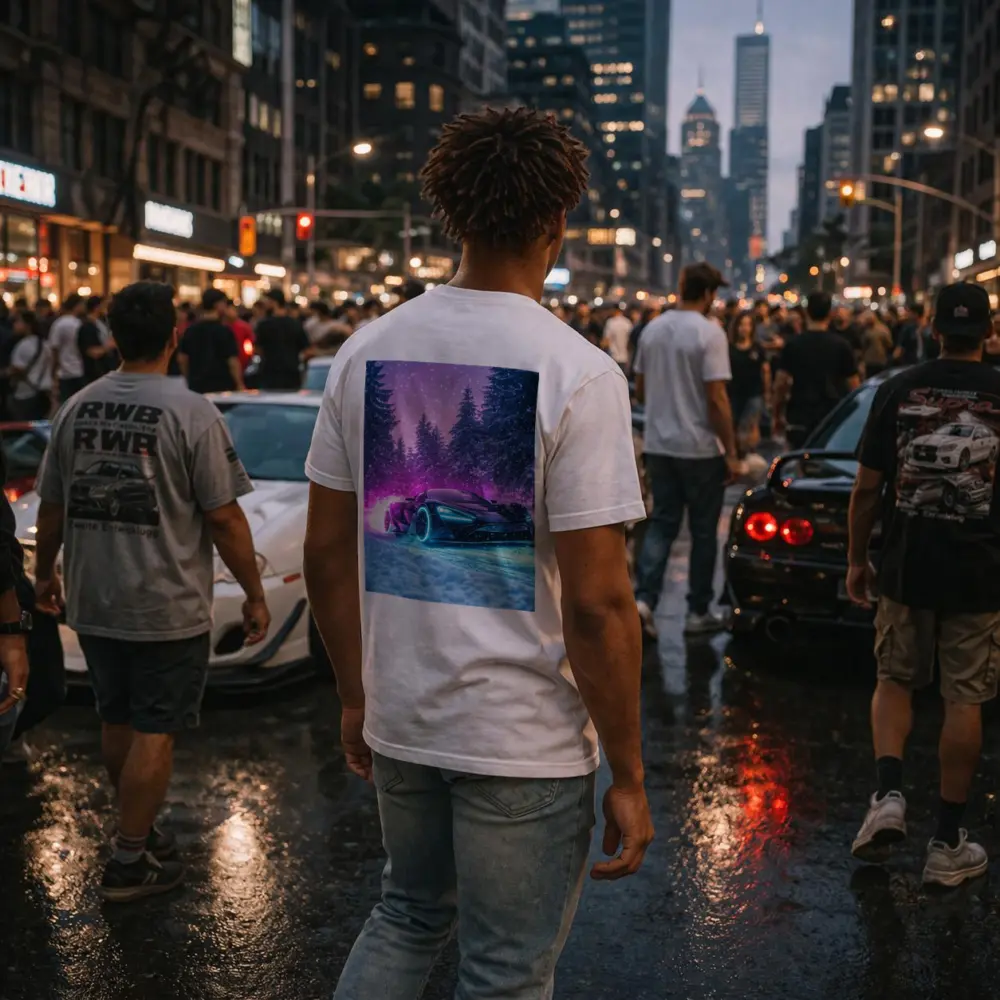 McLaren Senna Neon Glow Snowy Forest – T-Shirts