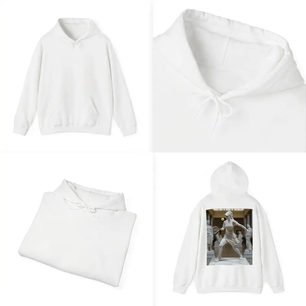 Marble Tennis Player Statue Museum Hall – Hoodies