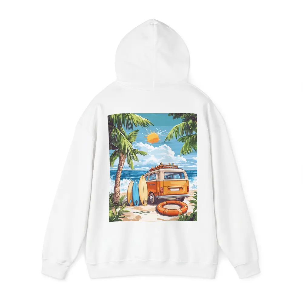 Retro Van Surfboards Tropical Beach Summer – Hoodies