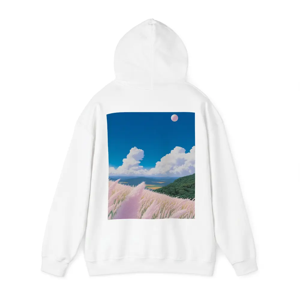 Anime Pink Grass Field Blue Sky – Hoodies