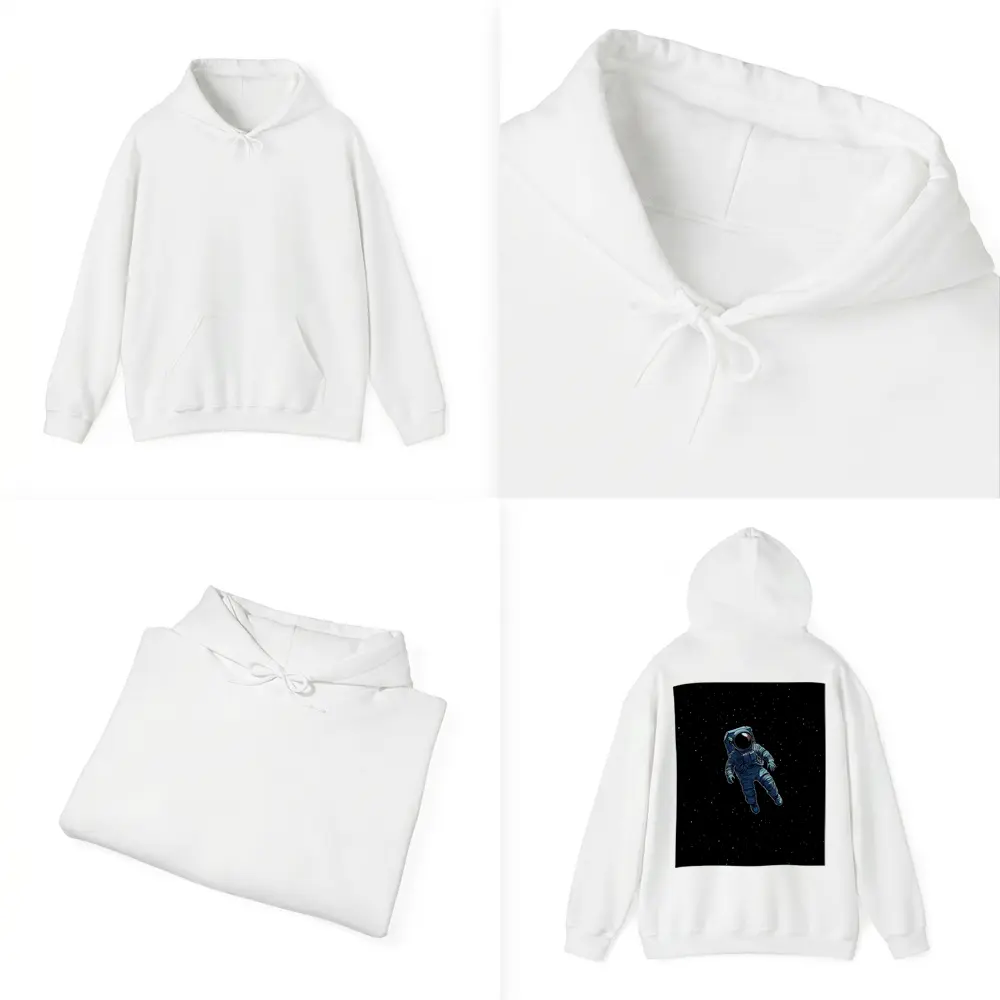 Astronaut Floating Alone In Deep Space – Hoodies