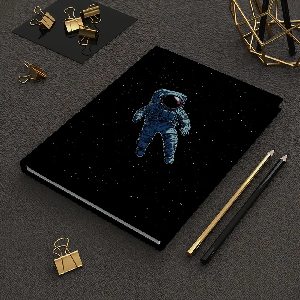 Astronaut Floating Alone In Deep Space – Notebooks
