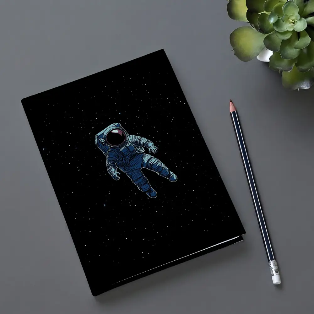 Astronaut Floating Alone In Deep Space – Notebooks