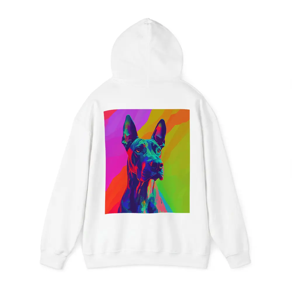 Great Dane Pop Art Colorful Rainbow Background – Hoodies