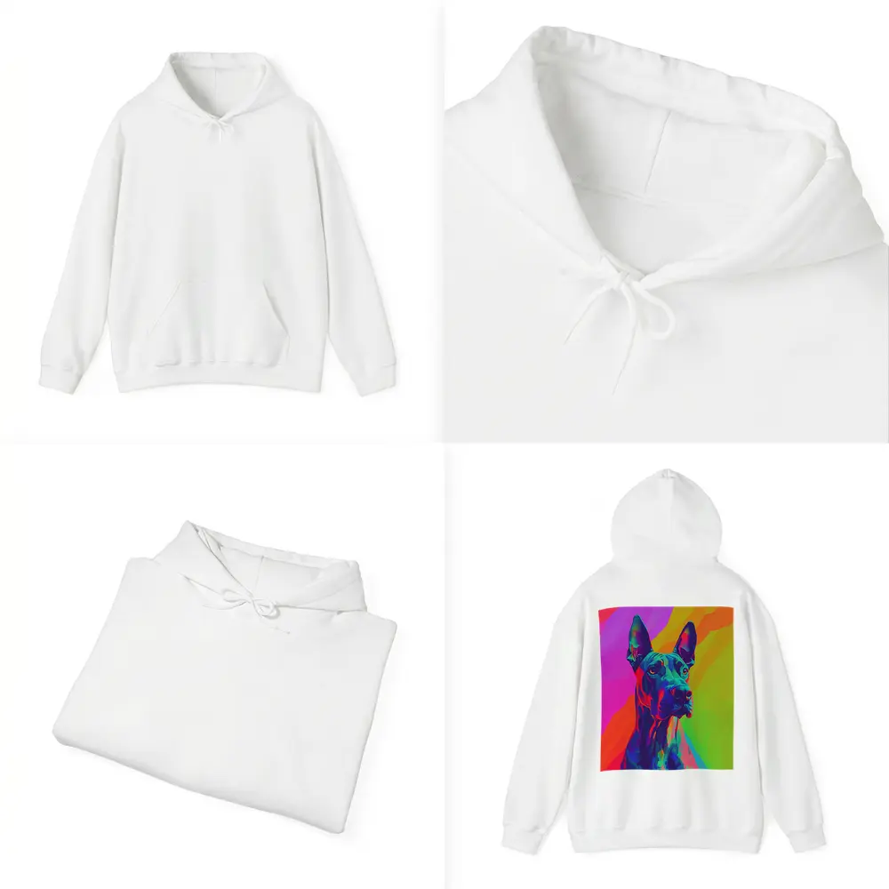 Great Dane Pop Art Colorful Rainbow Background – Hoodies