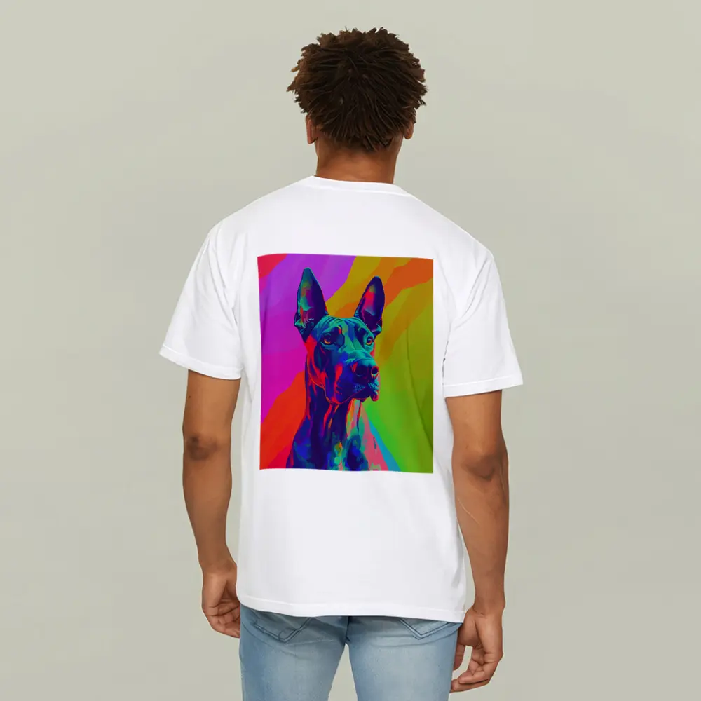 Great Dane Pop Art Colorful Rainbow Background – T-Shirts