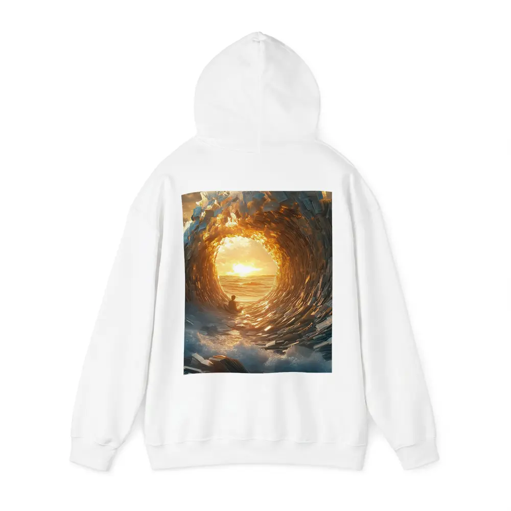 Money Wave Tunnel Golden Sunset Ocean – Hoodies