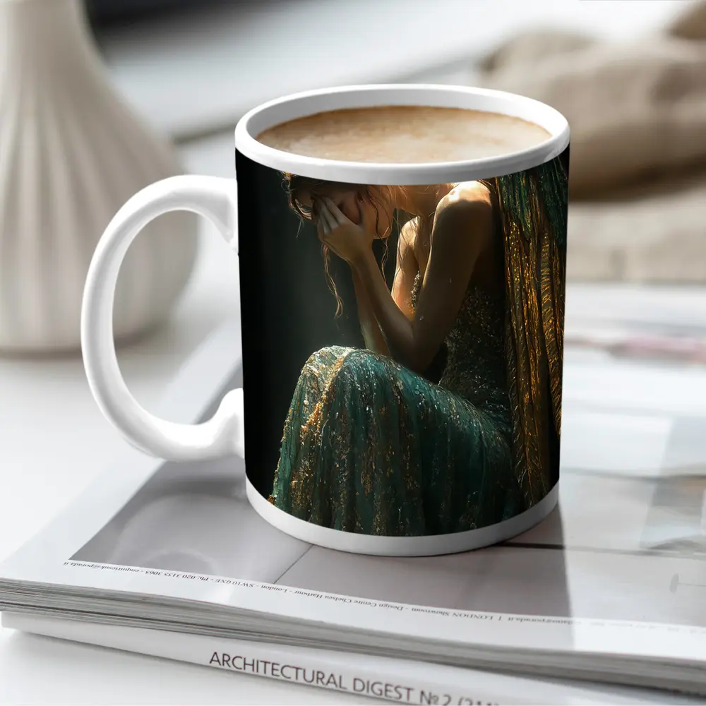 Weeping Angel Dark Dramatic Fantasy Art – Mugs
