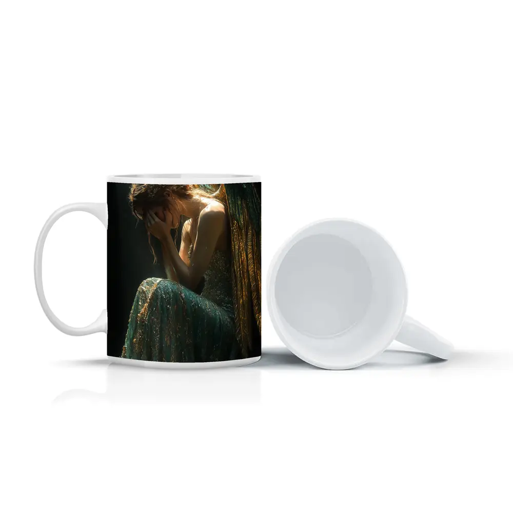 Weeping Angel Dark Dramatic Fantasy Art – Mugs