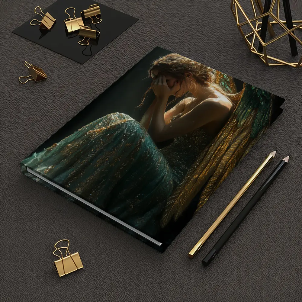 Weeping Angel Dark Dramatic Fantasy Art – Notebooks