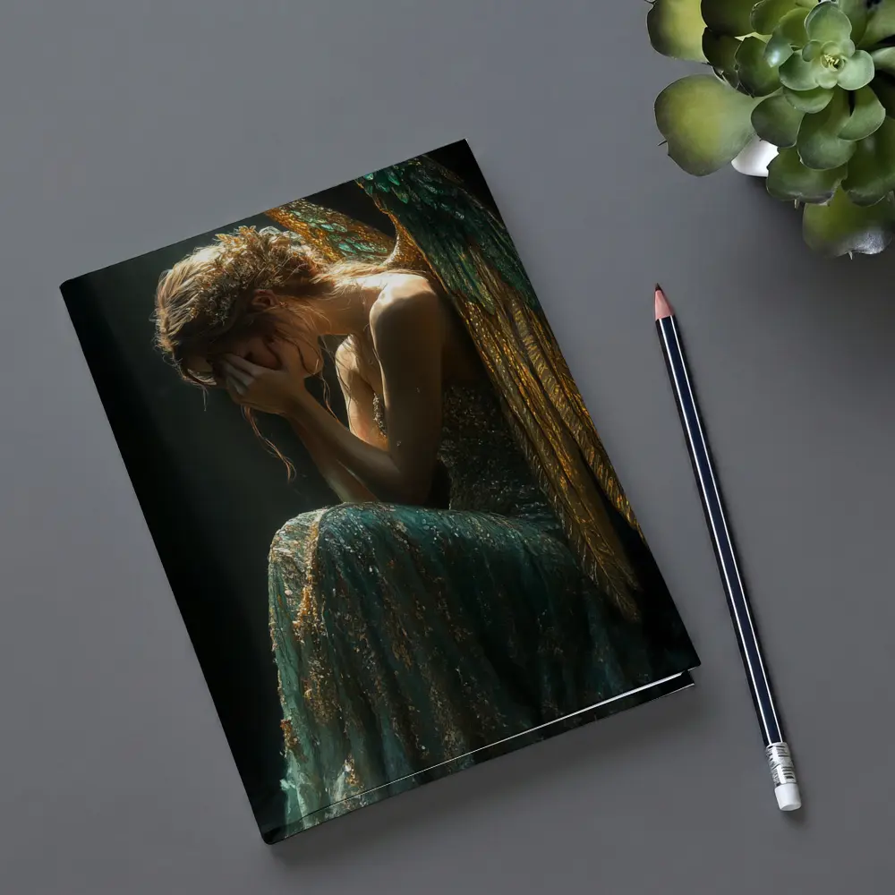 Weeping Angel Dark Dramatic Fantasy Art – Notebooks