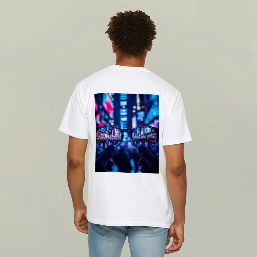 Glasses Held Up Times Square Night – T-Shirts