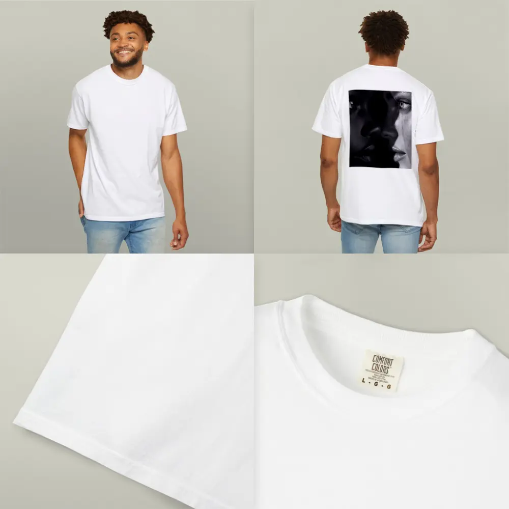 Two Women Faces Black and White Portrait – T-Shirts