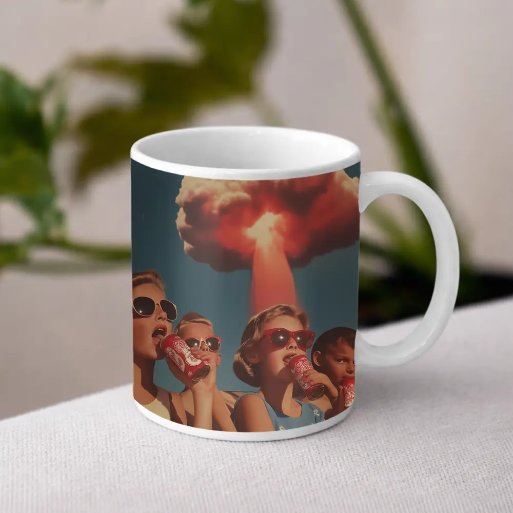 Retro Kids Soda Cans Nuclear Mushroom Cloud – Mugs