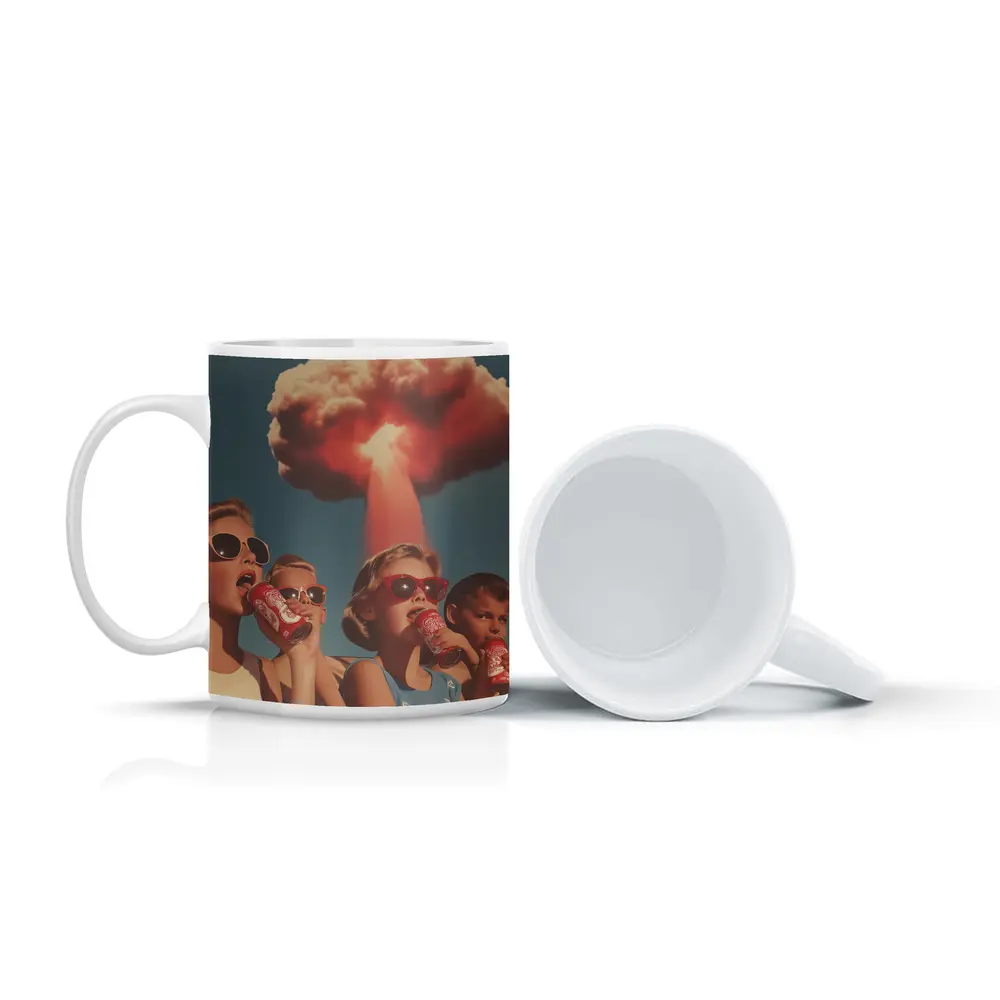 Retro Kids Soda Cans Nuclear Mushroom Cloud – Mugs
