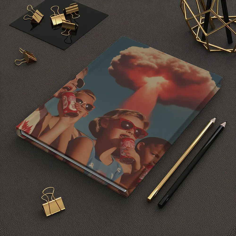 Retro Kids Soda Cans Nuclear Mushroom Cloud – Notebooks