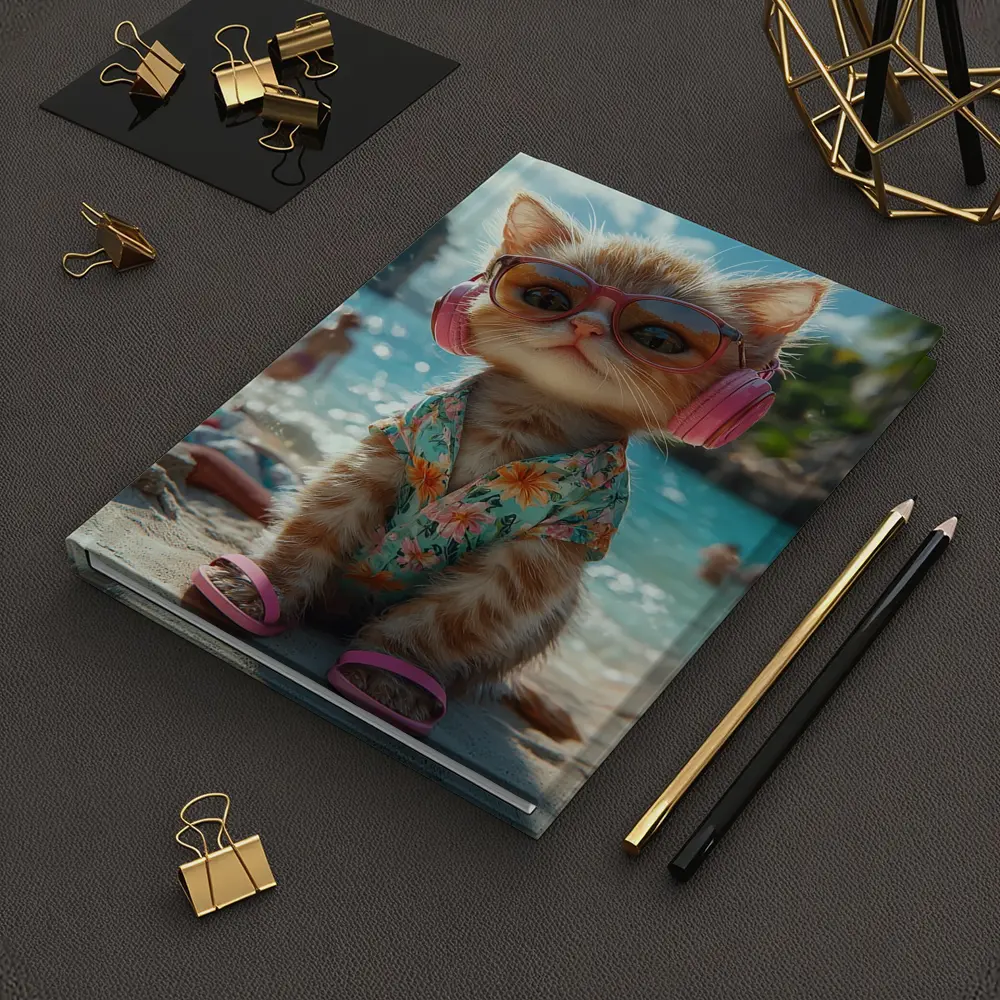 Cool Cat Beach Summer Tropical Vacation – Notebooks