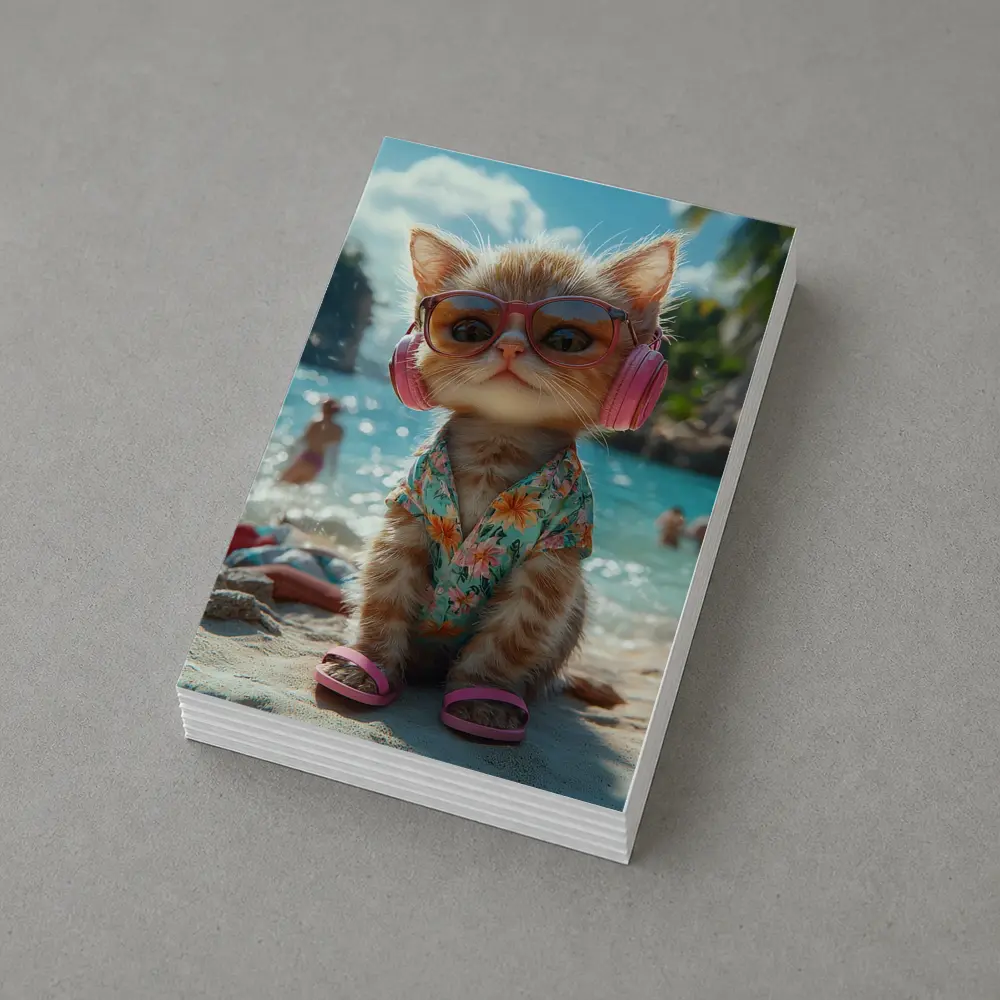 Cool Cat Beach Summer Tropical Vacation – Postcards