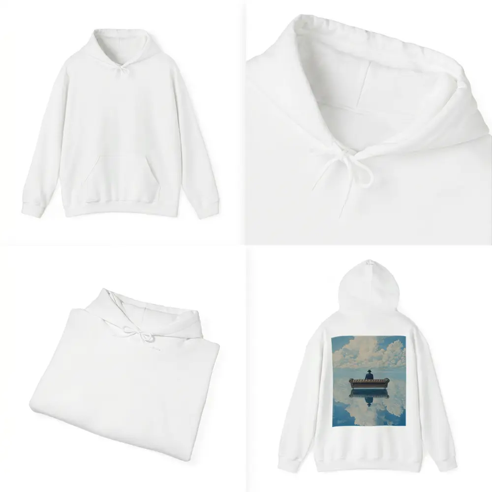 Man On Sofa Surreal Sky Reflection – Hoodies