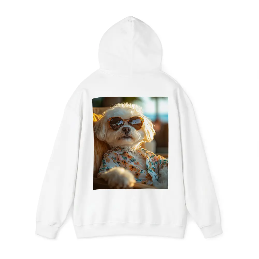 Shih Tzu Sunglasses Floral Shirt Beach Vibes – Hoodies