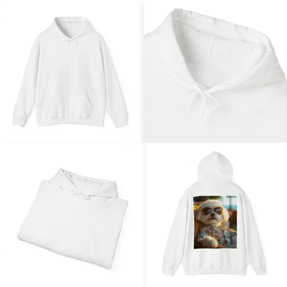 Shih Tzu Sunglasses Floral Shirt Beach Vibes – Hoodies