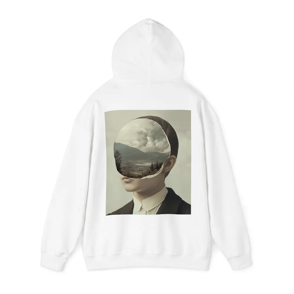 Surreal Portrait Figure Landscape Mountain Collage – Hoodies