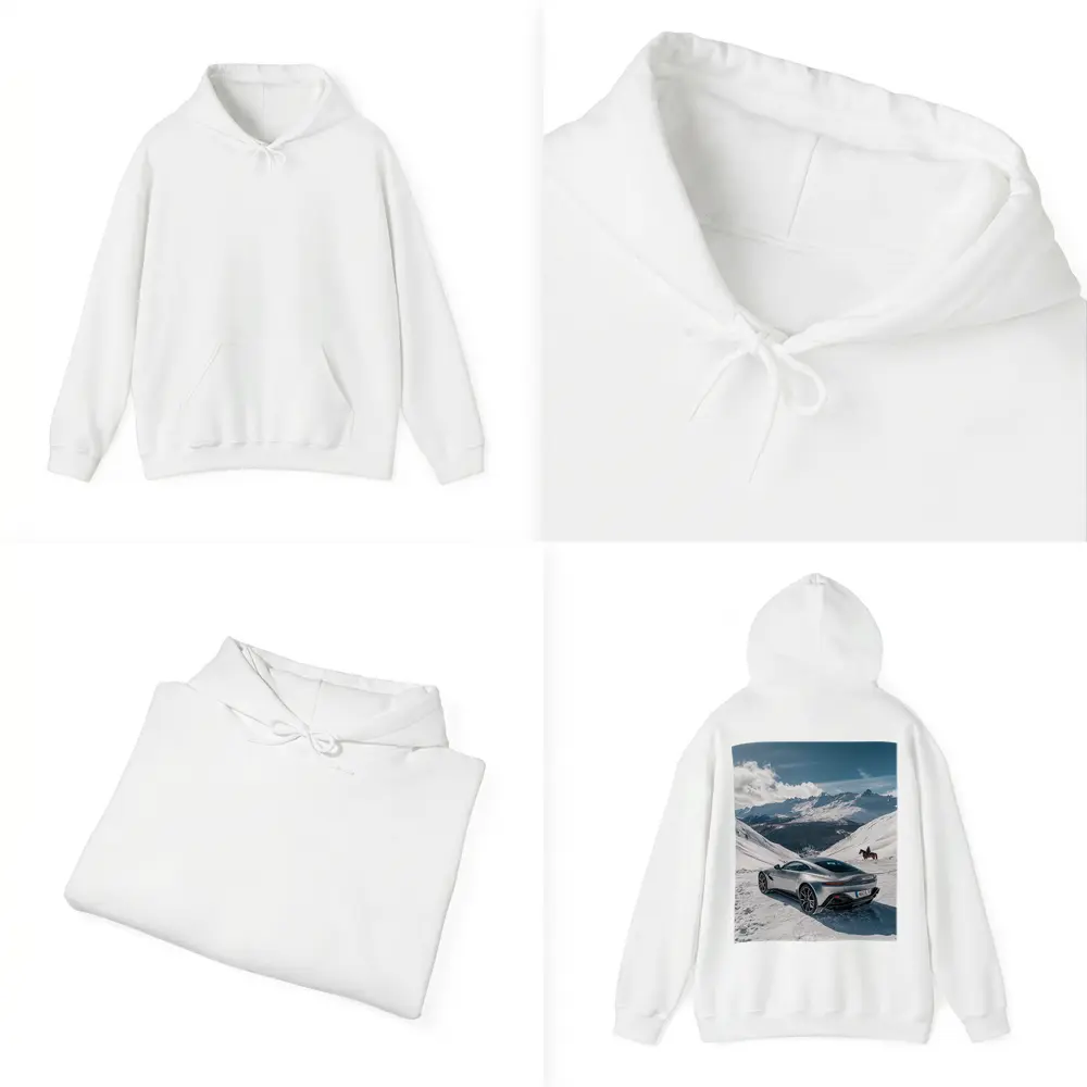 Aston Martin Vantage Silver Snow Mountain – Hoodies