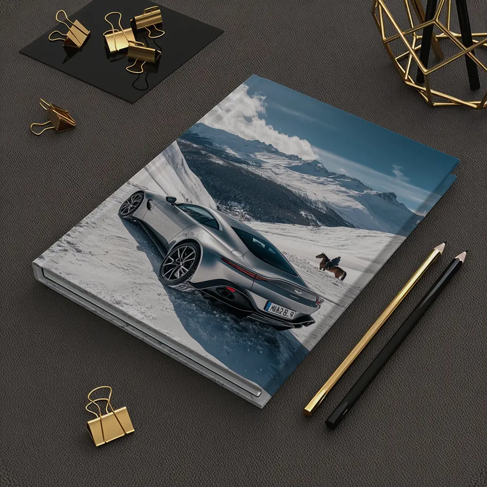 Aston Martin Vantage Silver Snow Mountain – Notebooks