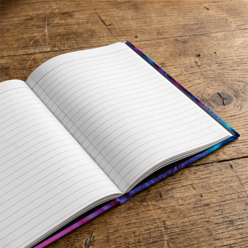 Neon Cat Paw Close Up Purple Pink – Notebooks
