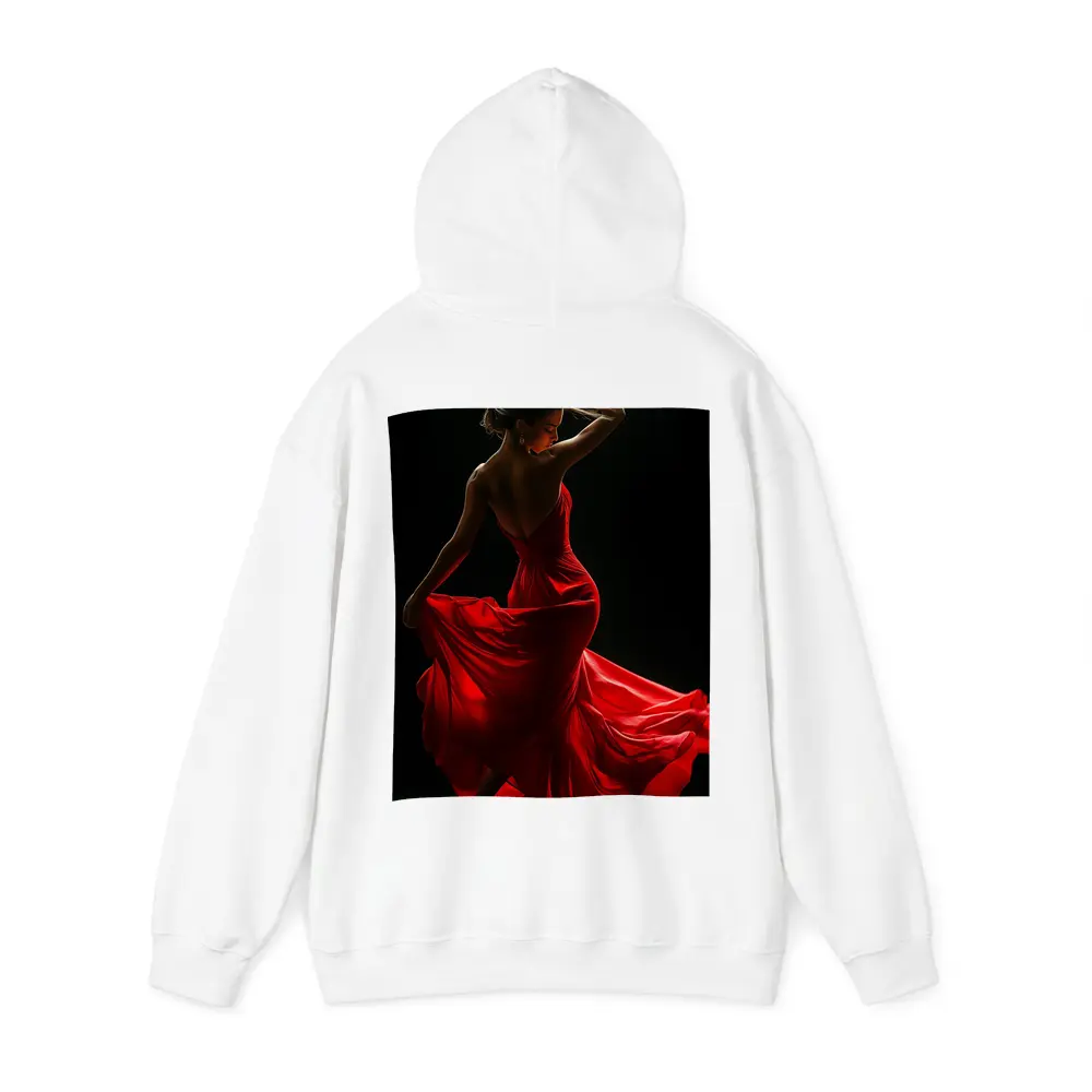 Flamenco Dancer Red Dress Dark Background – Hoodies