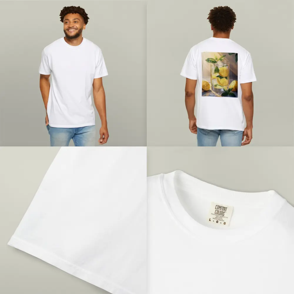 Lemonade Glass With Mint Leaves Summer – T-Shirts