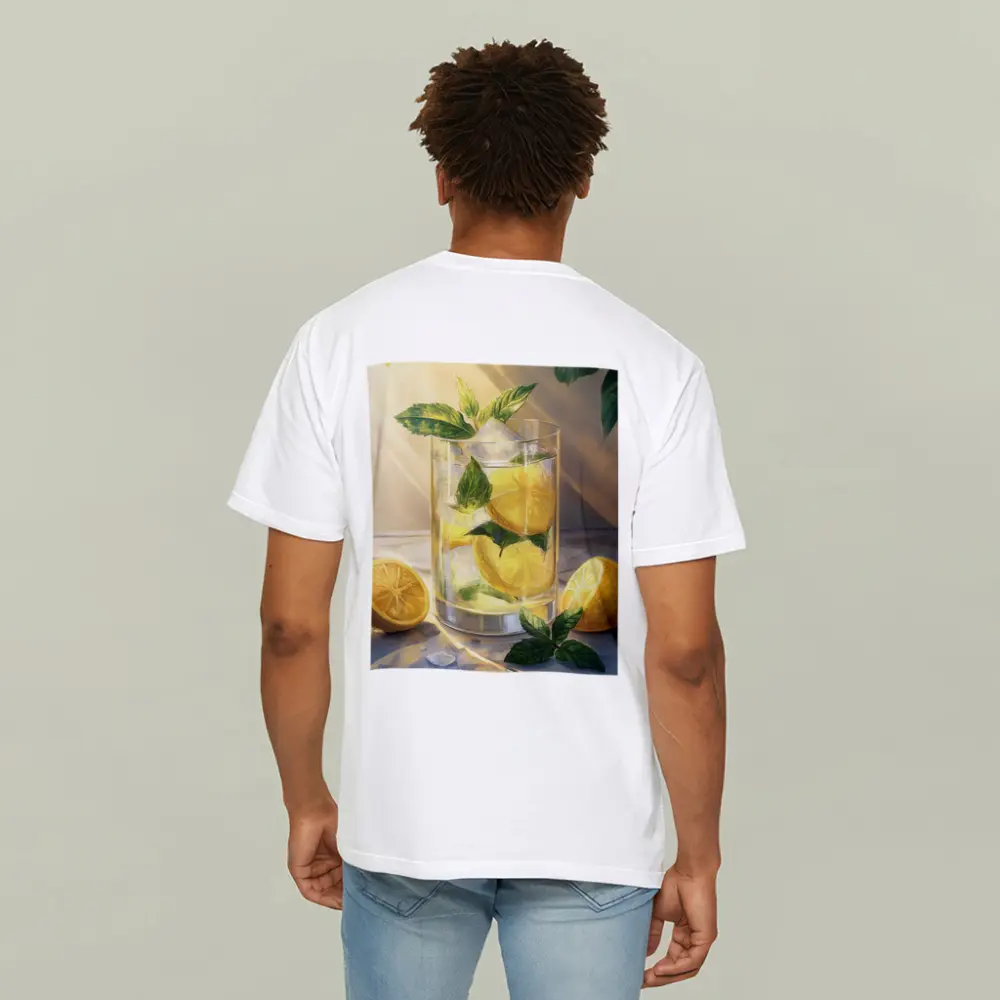 Lemonade Glass With Mint Leaves Summer – T-Shirts