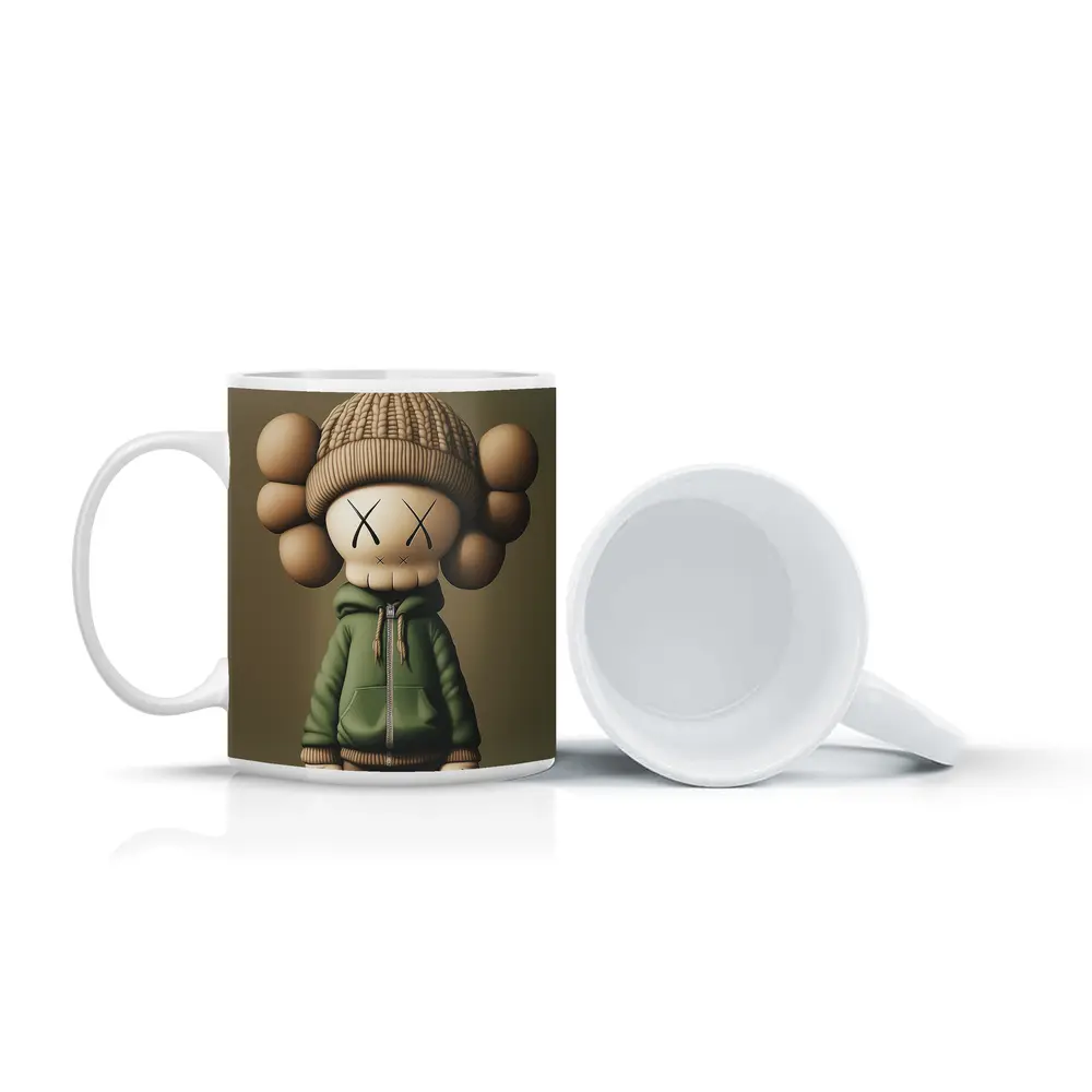KAWS Style Toy Figure Green Hoodie – Mugs